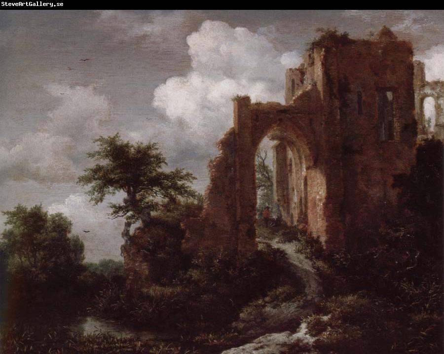 Jacob van Ruisdael A ruined Entance gate of  Brederode Castle